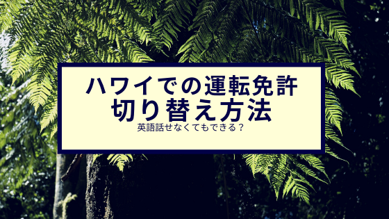 ハワイでの運転免許の切り替え方法 簡単 もっともっとハワイ もっとハワイを楽しもう